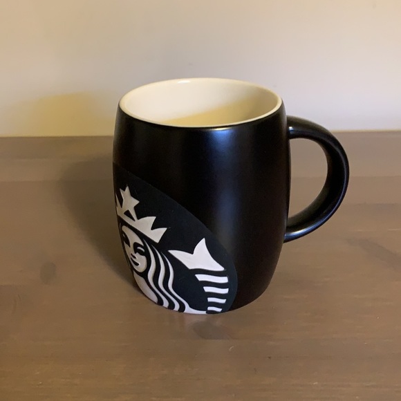 Starbucks Black and White Ceramic Siren Logo Mug - Picture 2 of 7
